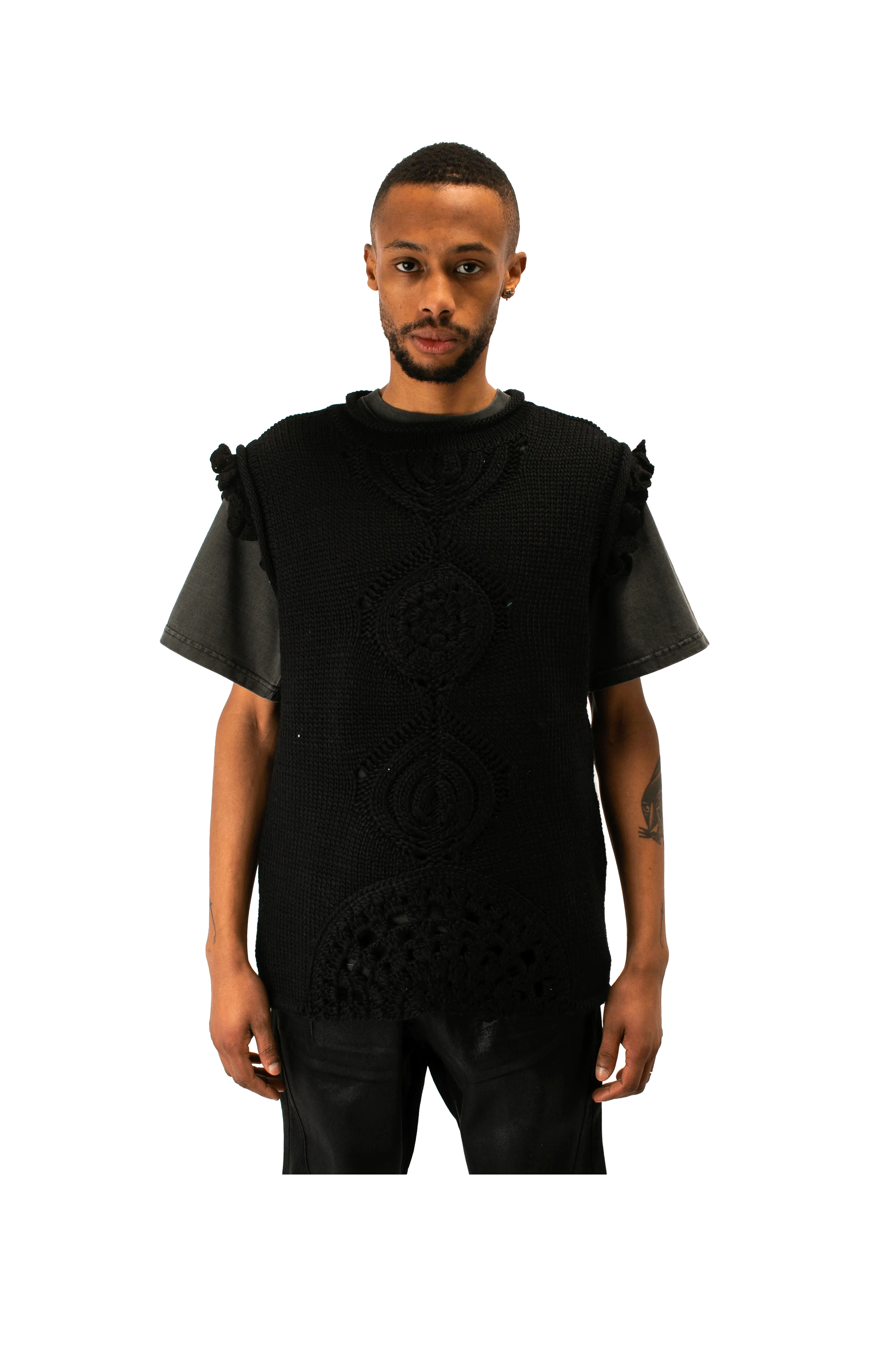 Marlen Flower Crewneck Vest