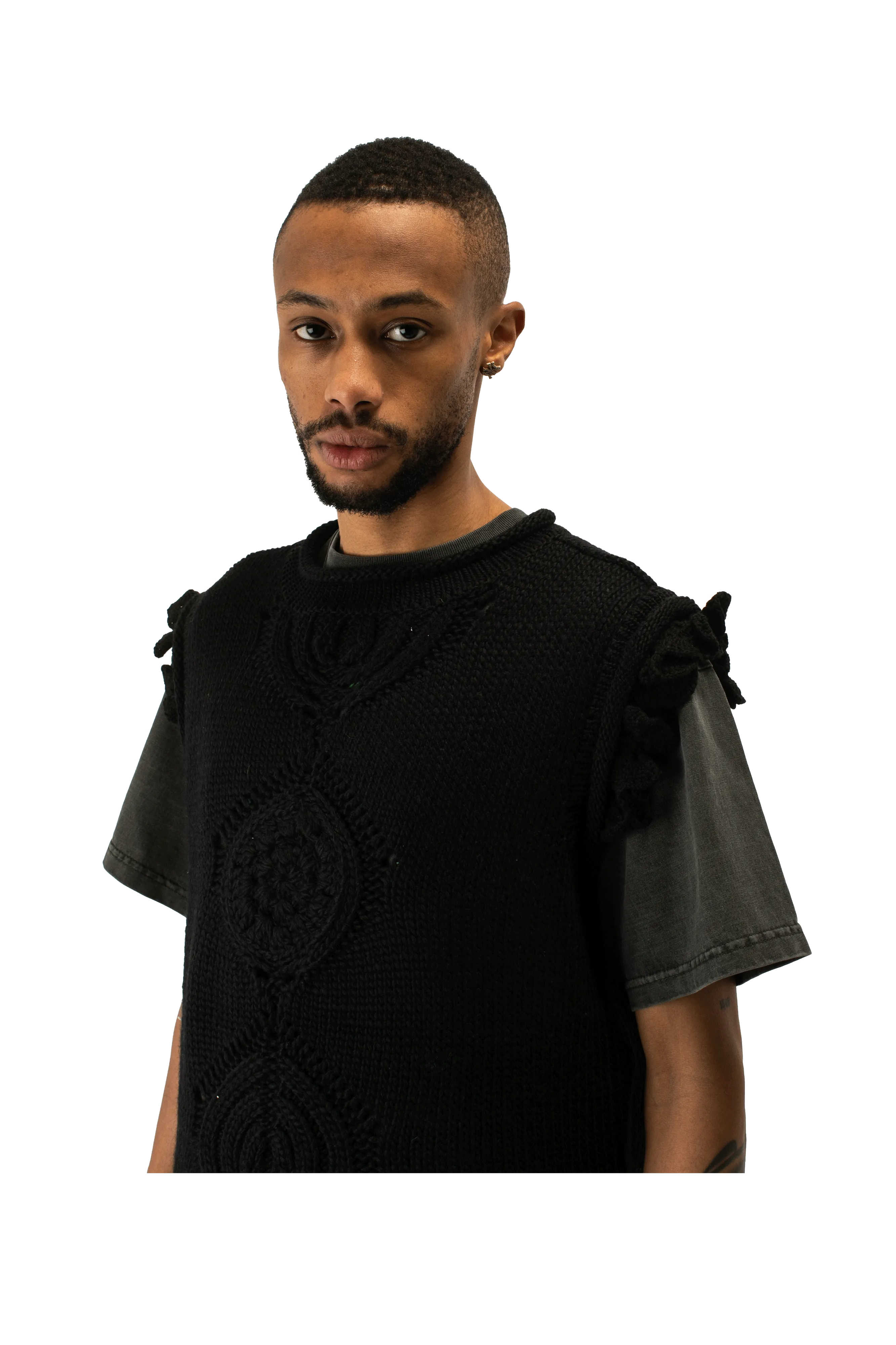 Marlen Flower Crewneck Vest