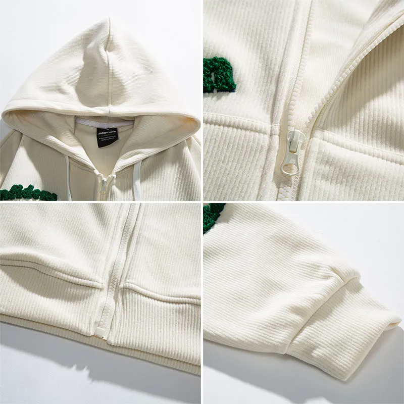 Men Cardigan Hoodie Spring Sweater Men's Spring and Autumn Loose Casual Jacket
