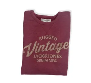 Men J&J Sweatshirt - Crimson