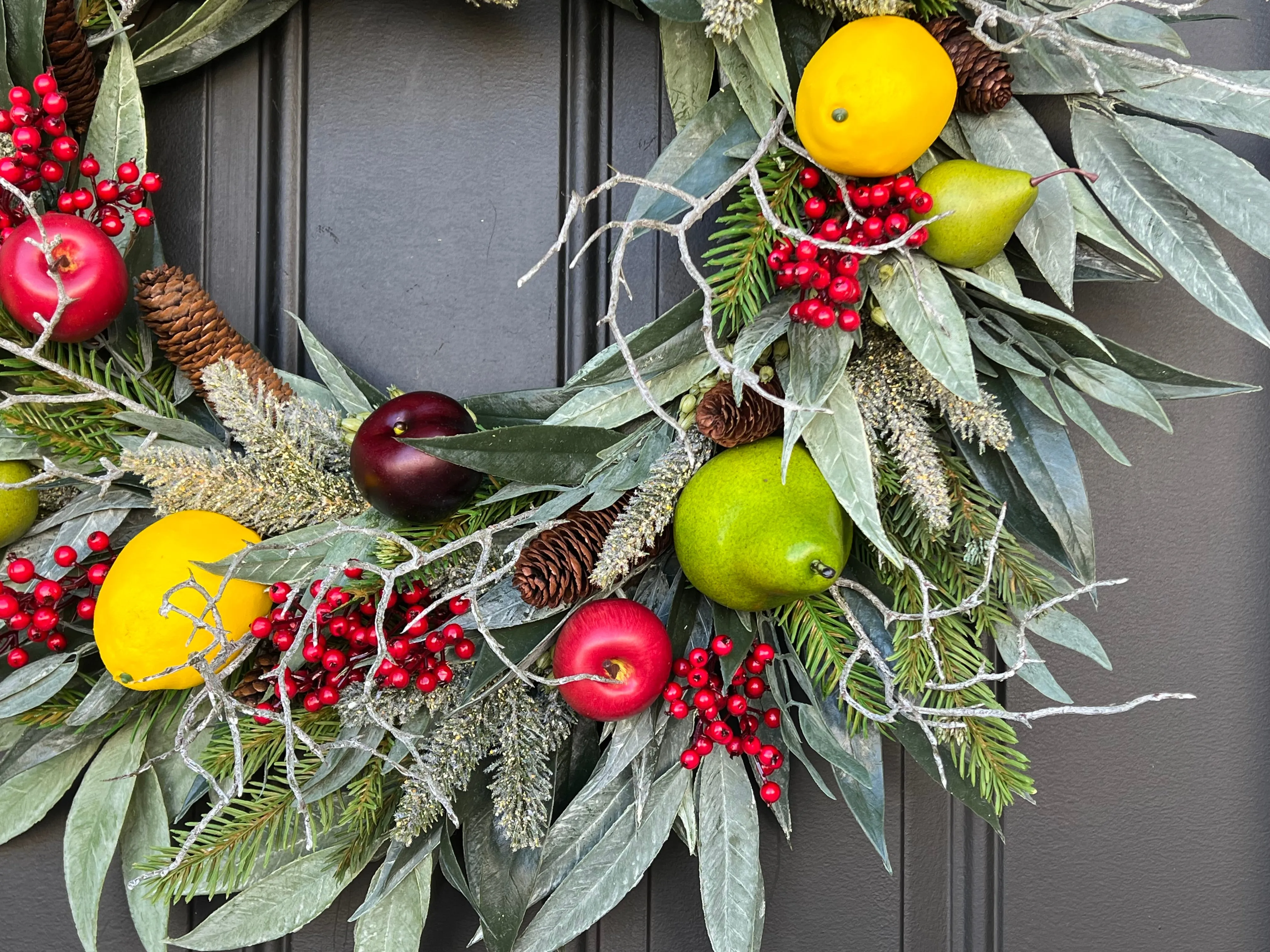 Mixed Winter Fruit Wreath