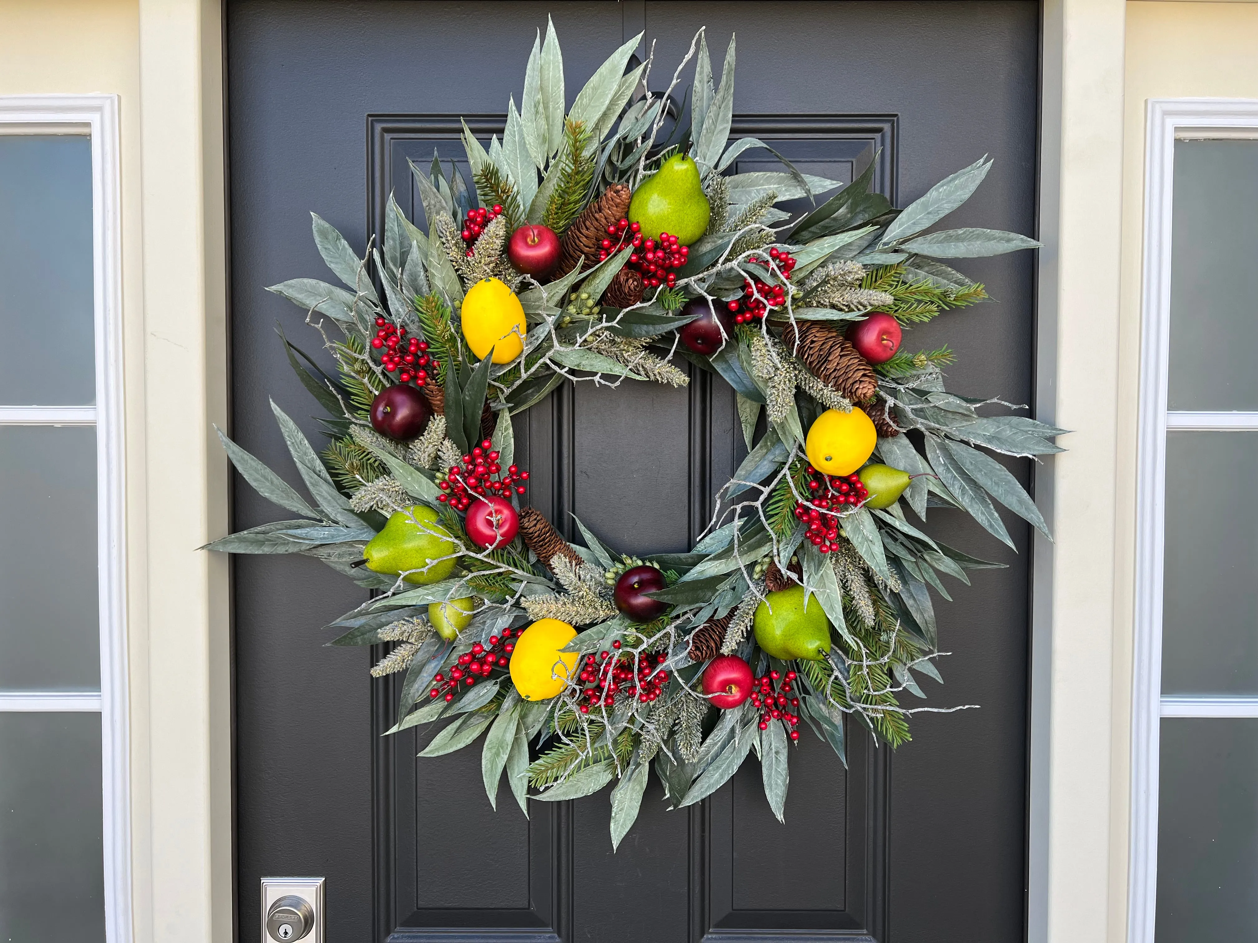Mixed Winter Fruit Wreath
