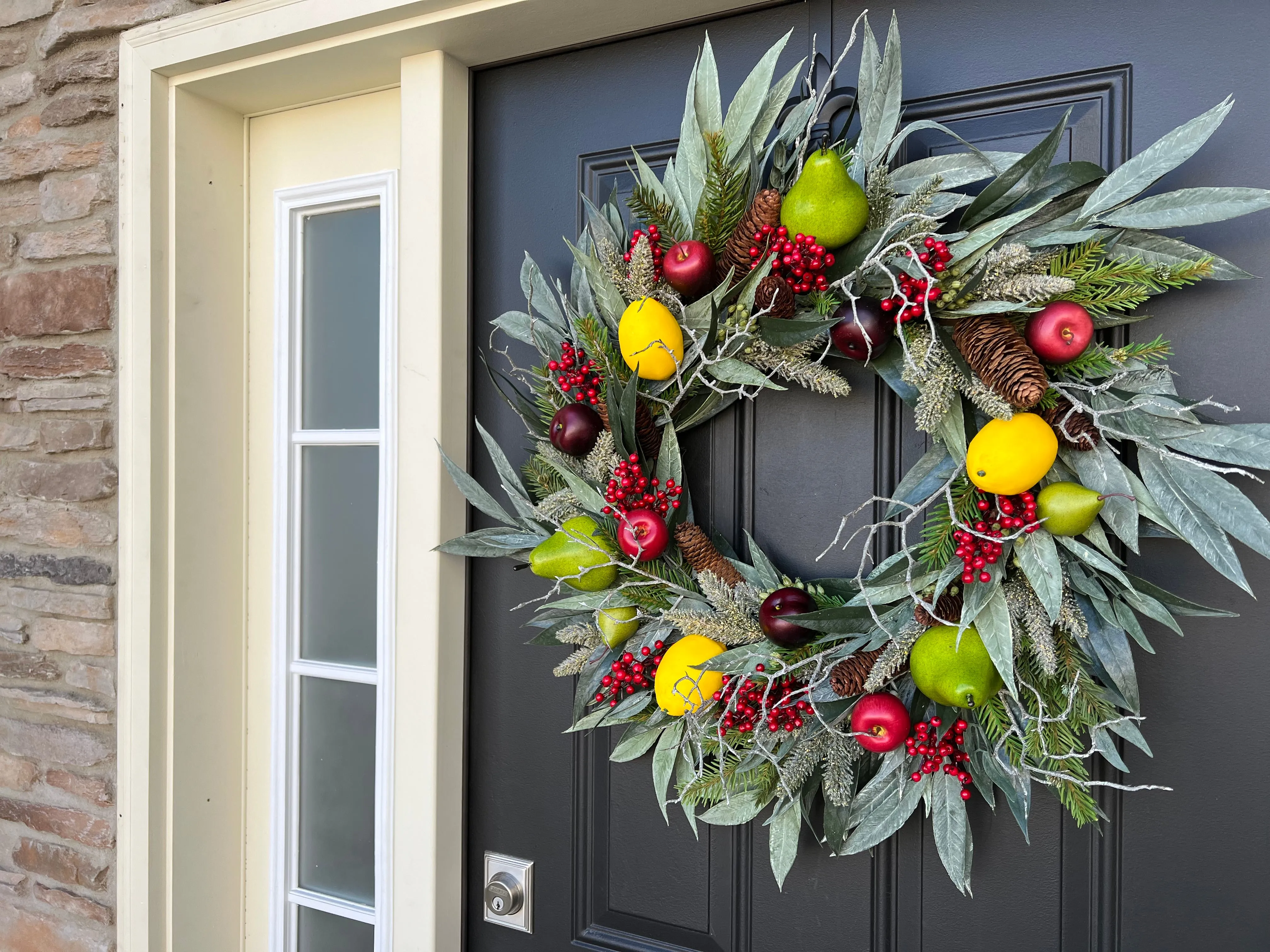 Mixed Winter Fruit Wreath