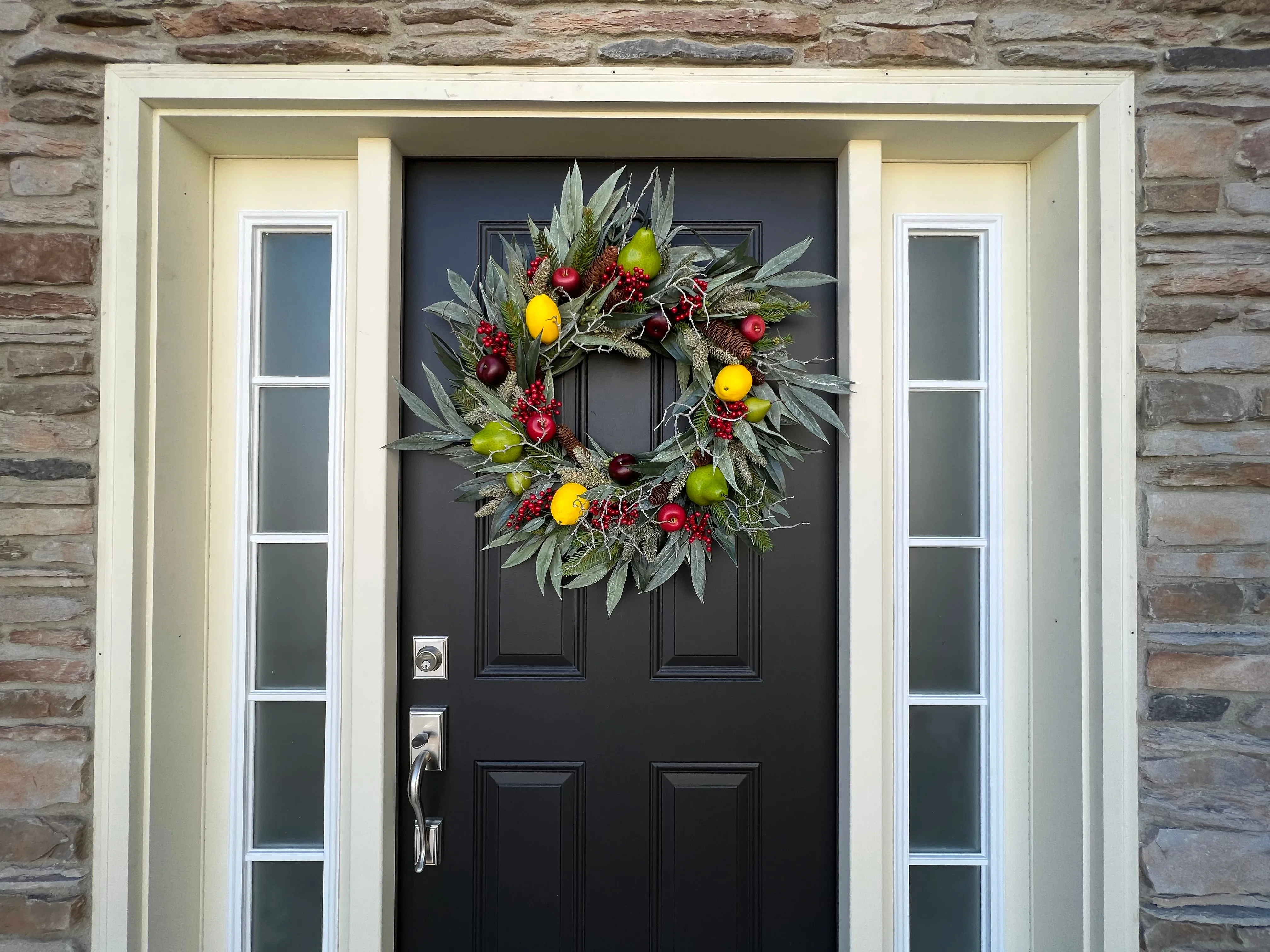 Mixed Winter Fruit Wreath