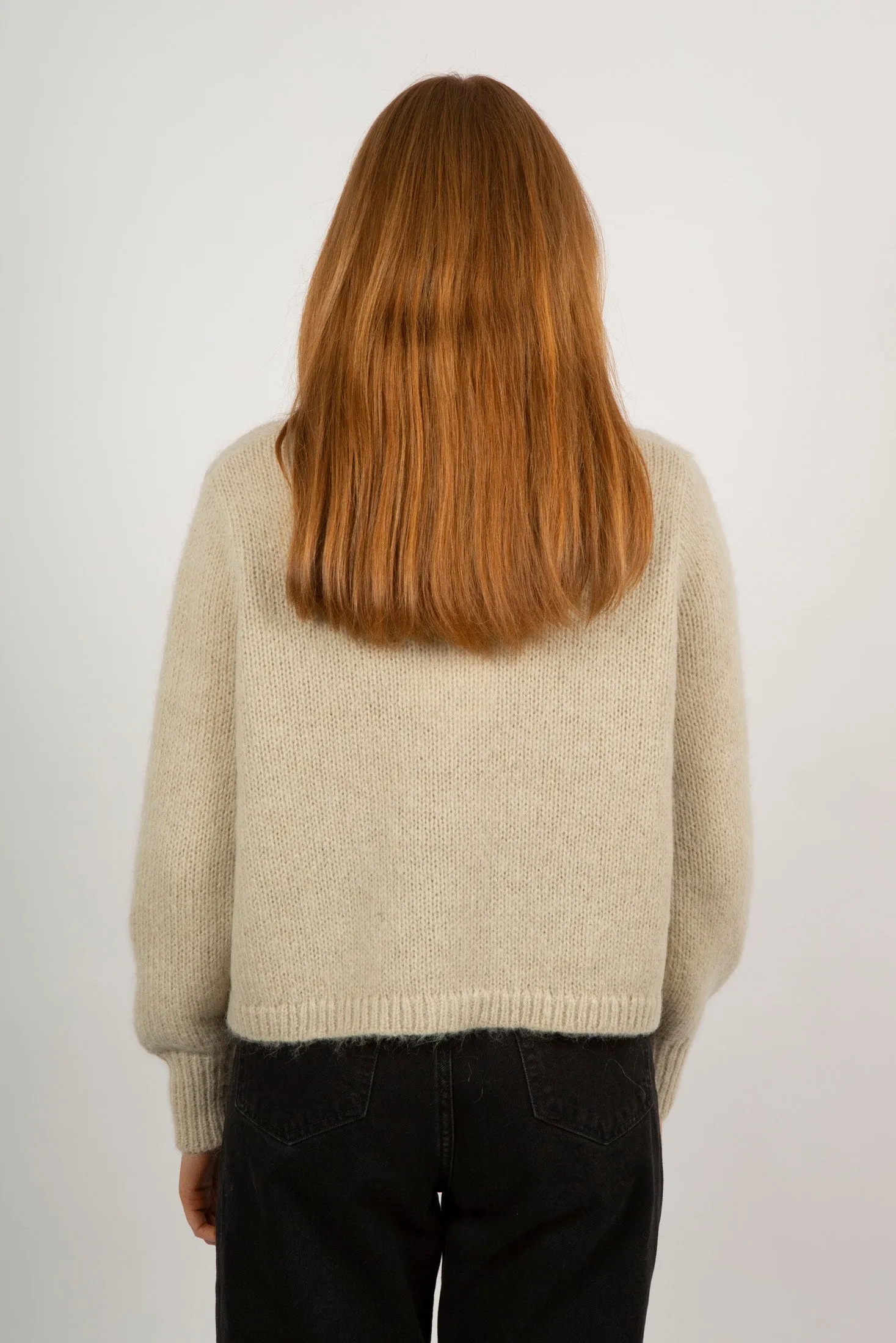 Mohair Cardigan - Sand