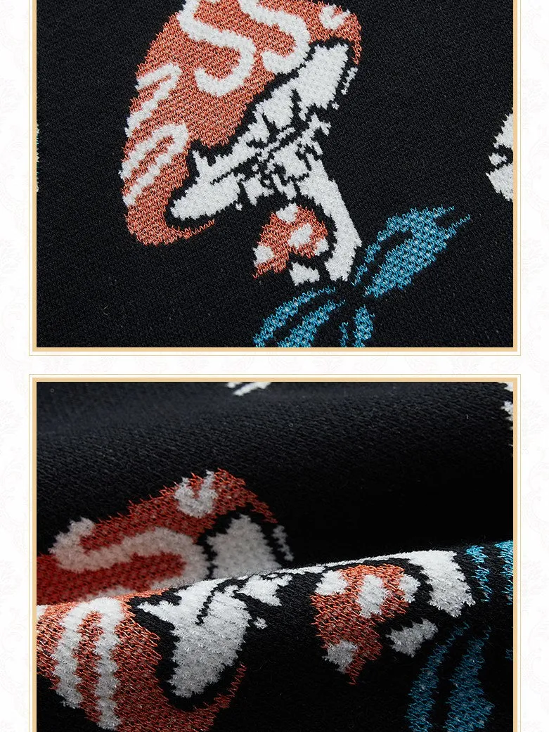Mushroom Knitted Vest