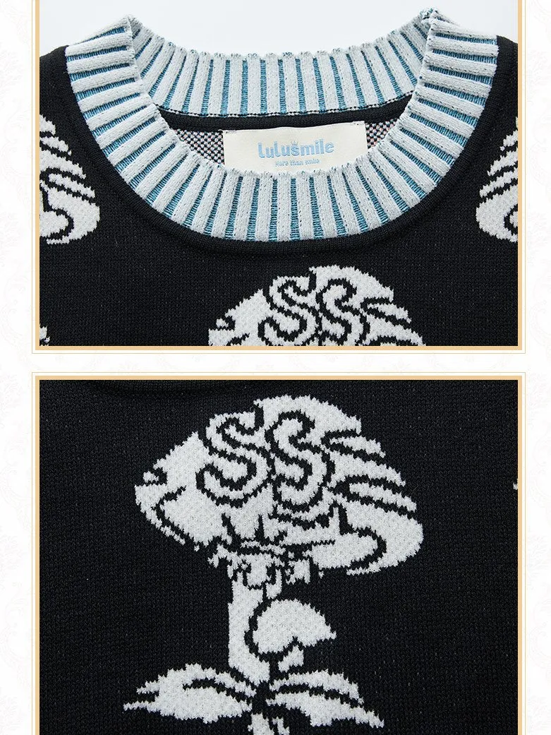 Mushroom Knitted Vest