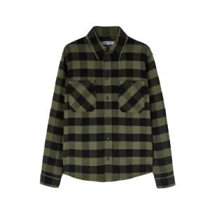 OFF-WHITE Outline Arrows Flannel Shirt Green