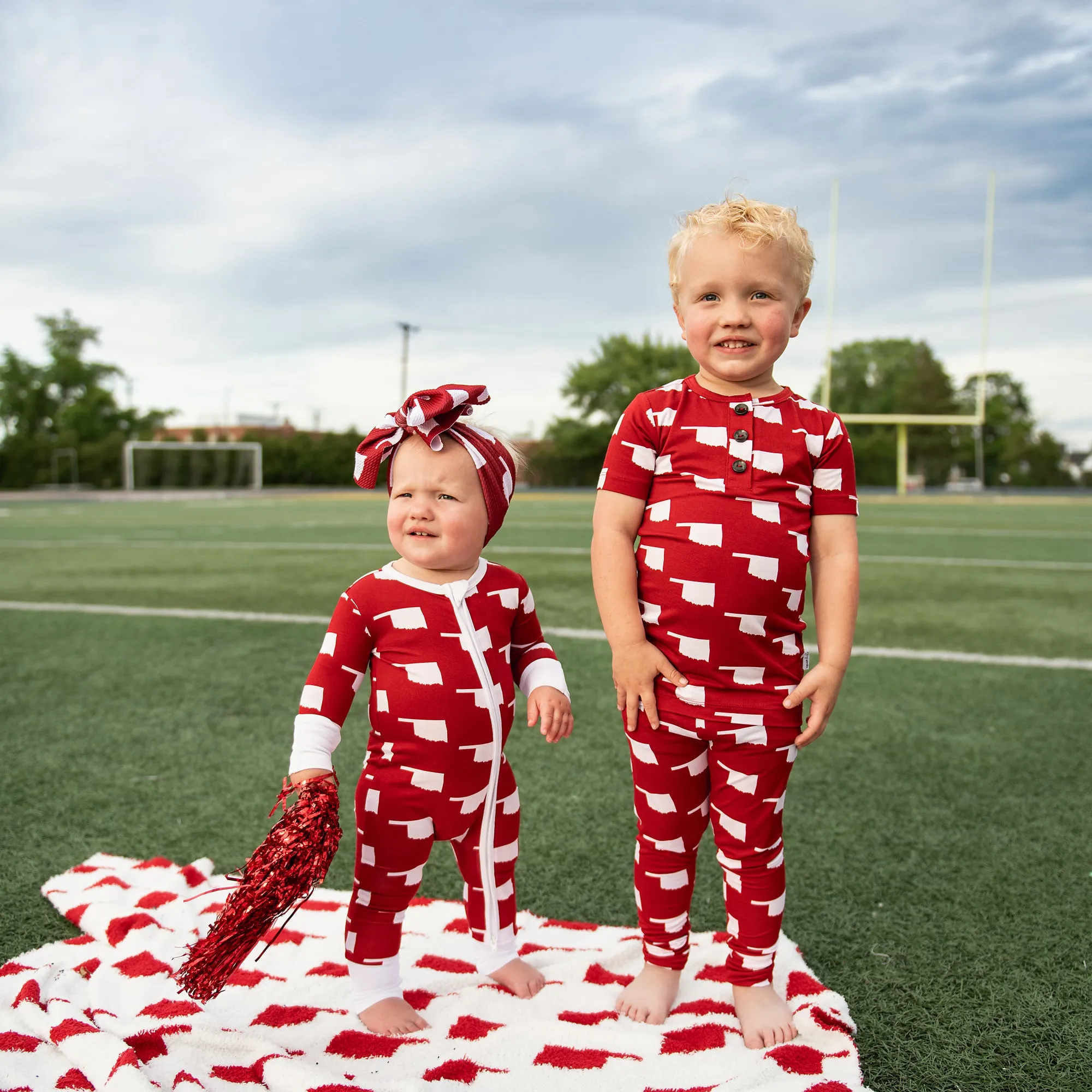 Oklahoma Crimson & White TWO PIECE