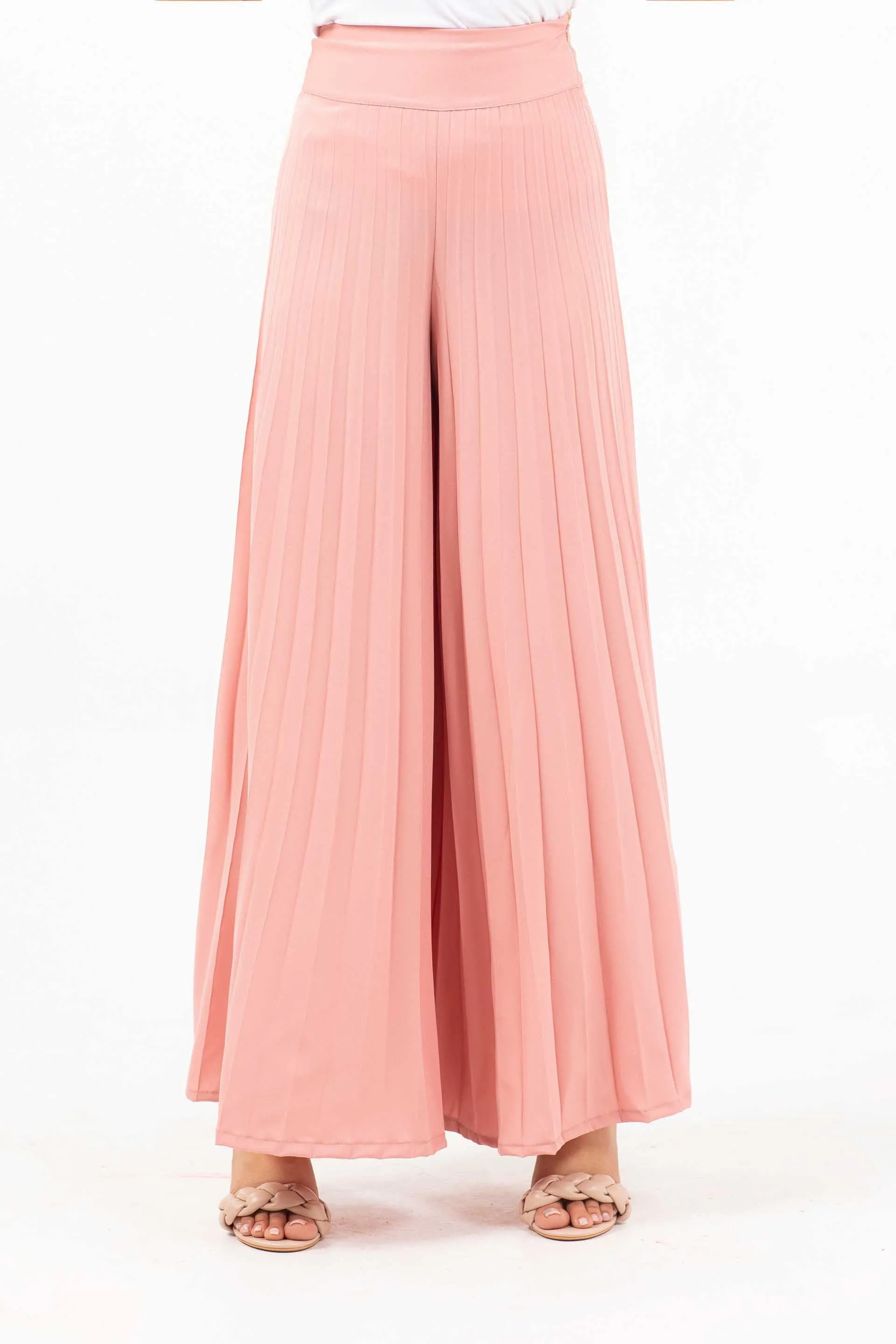 Pleated Pants Pink
