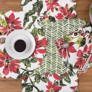 Poinsettia Berries Table Linens