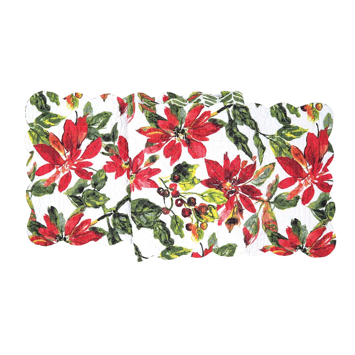 Poinsettia Berries Table Linens