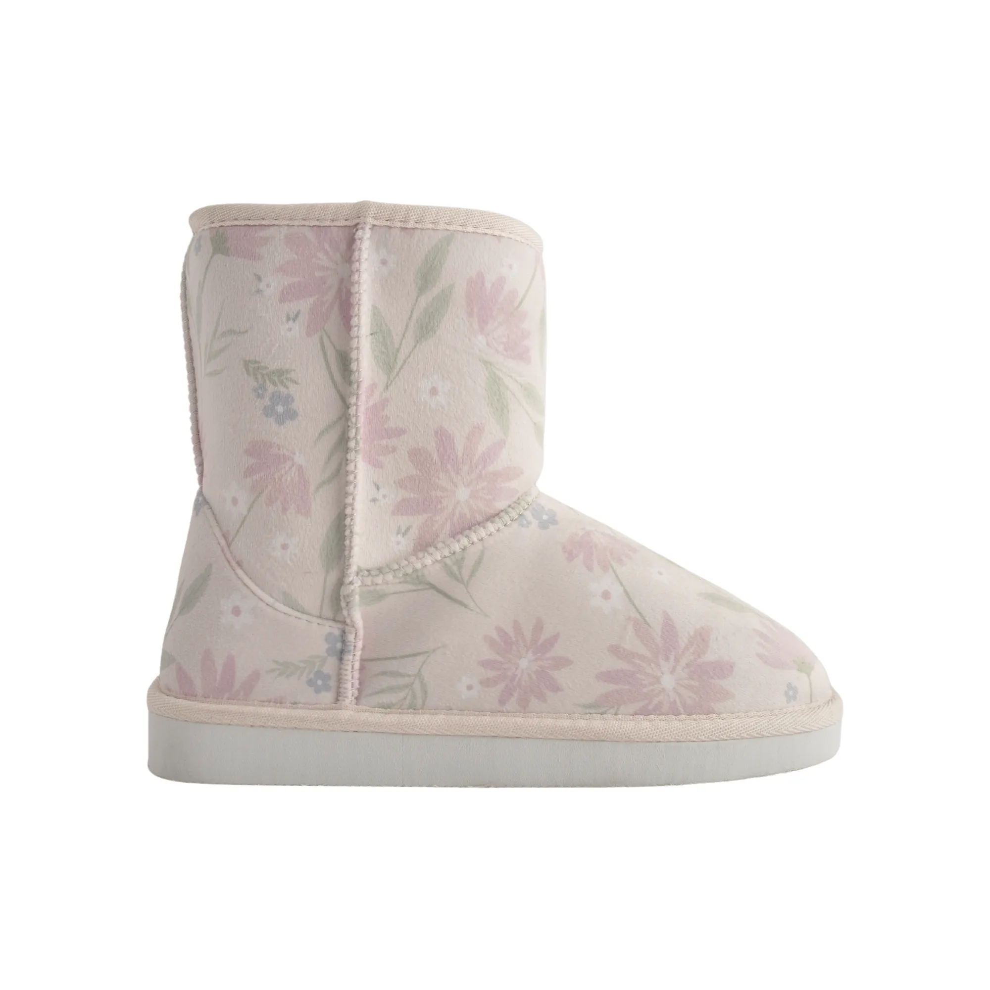 Printed Slipper Boots - Blushing Flora Size L
