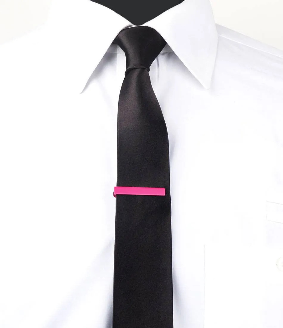 Raspberry Matte Tie Bar