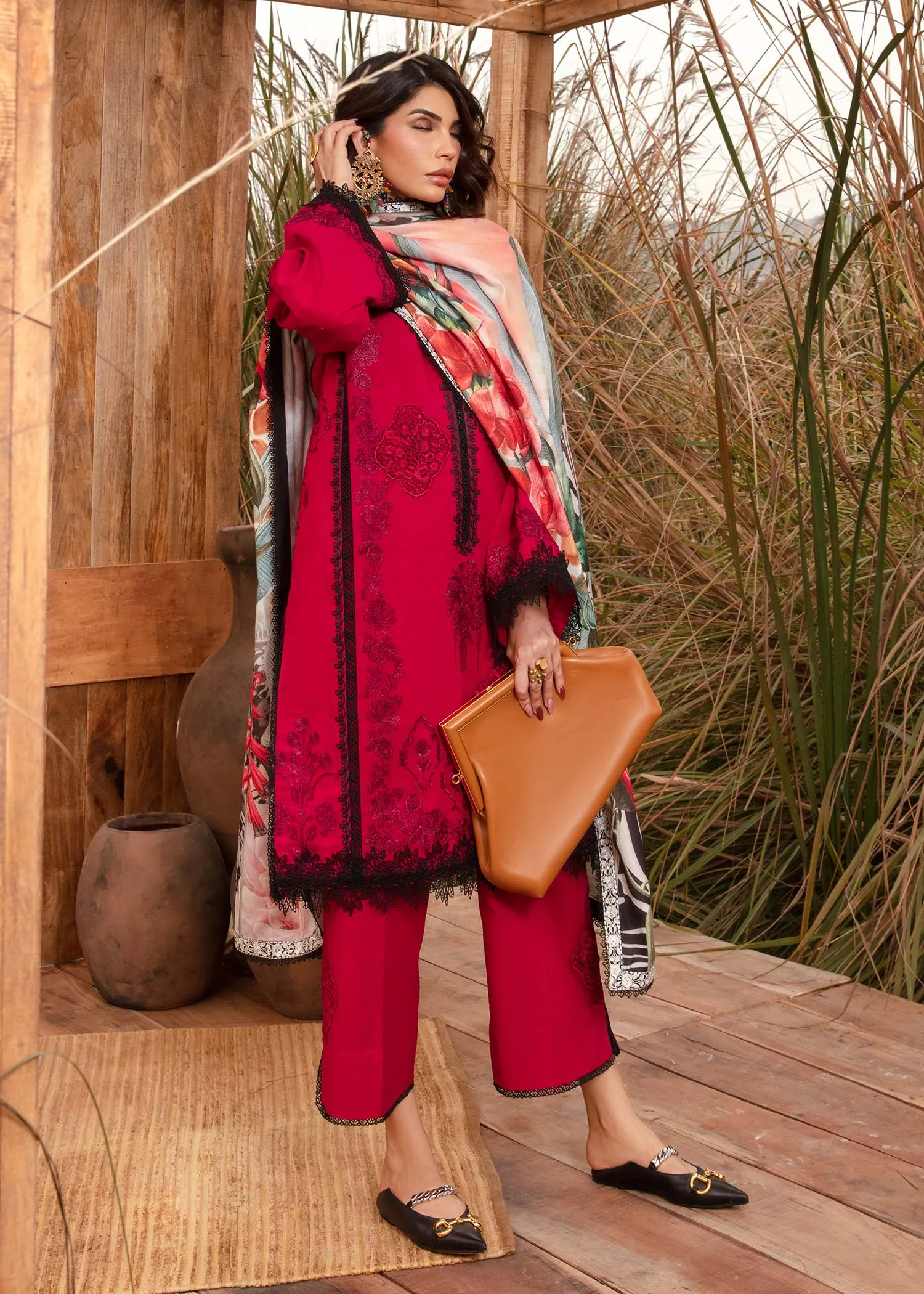 Raya Winter Stitched 23 - Crimson