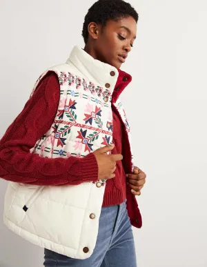 Reversible Gilet-Aztec Bloom