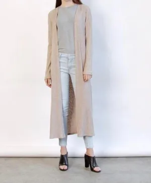 Side Slit Maxi Cardigan