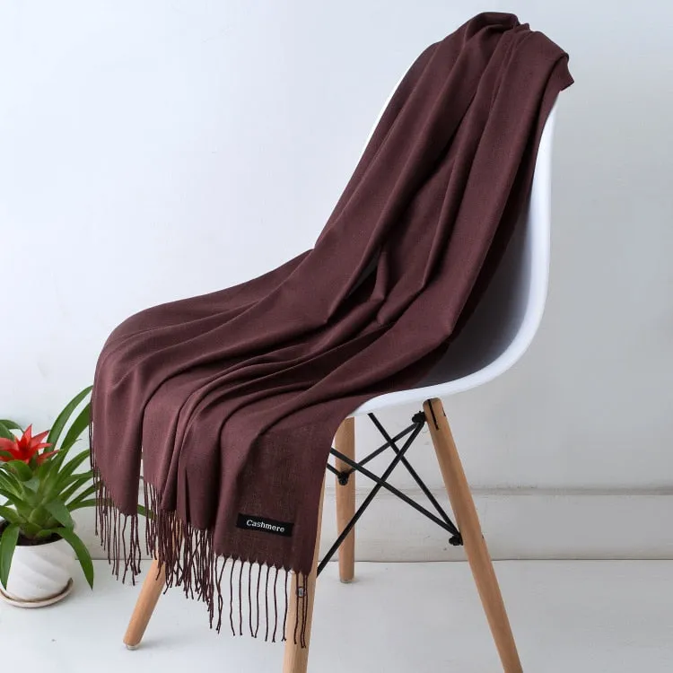 Solid Color Women Scarf