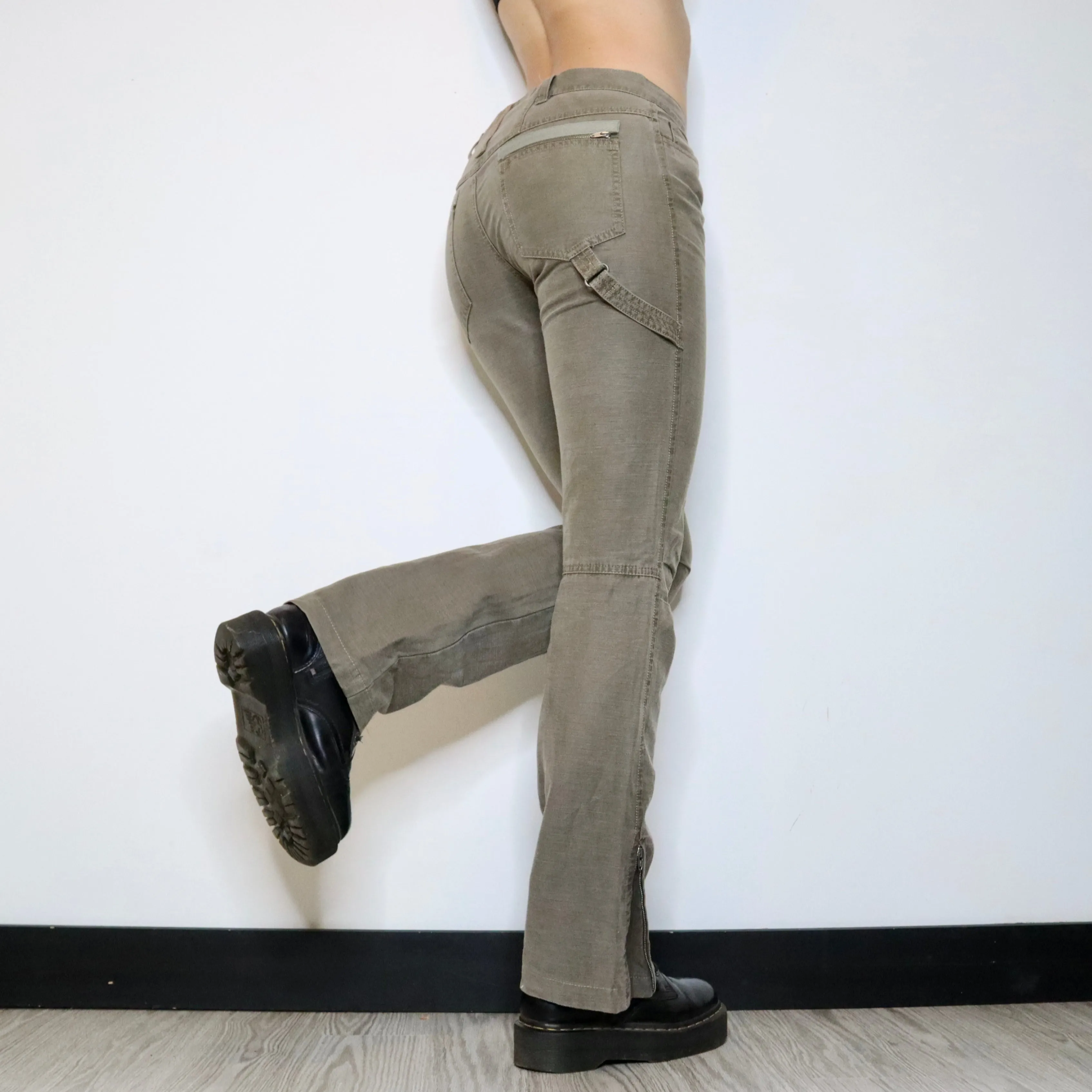 SPORTMAX Khaki Cargo Pants (S) 