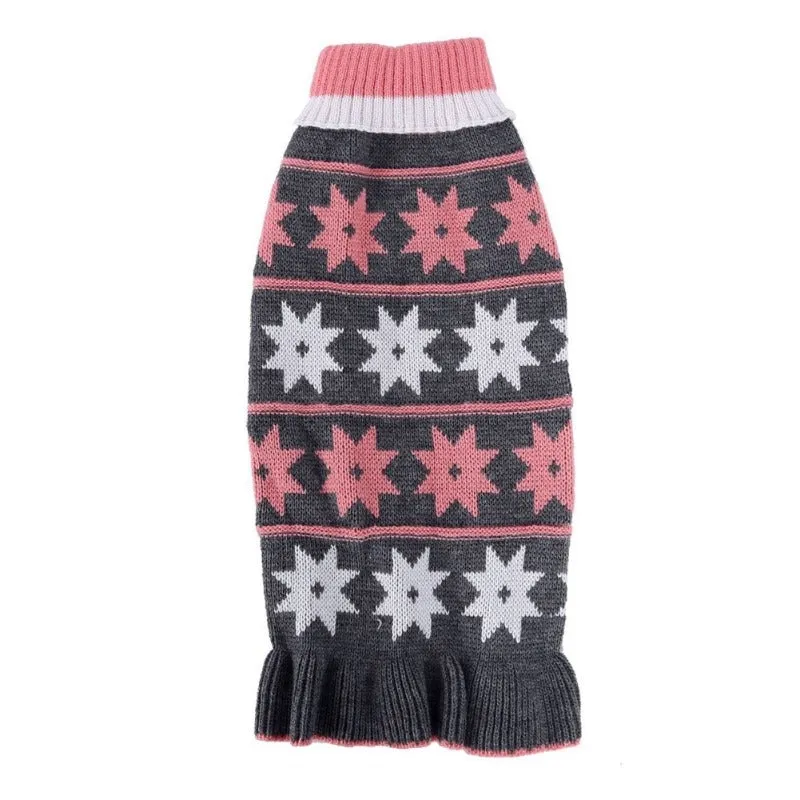 Star Turtleneck Sweater Dog Dress