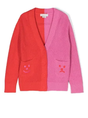STELLA MCCARTNEY BICOLOR KNIT CARDIGAN