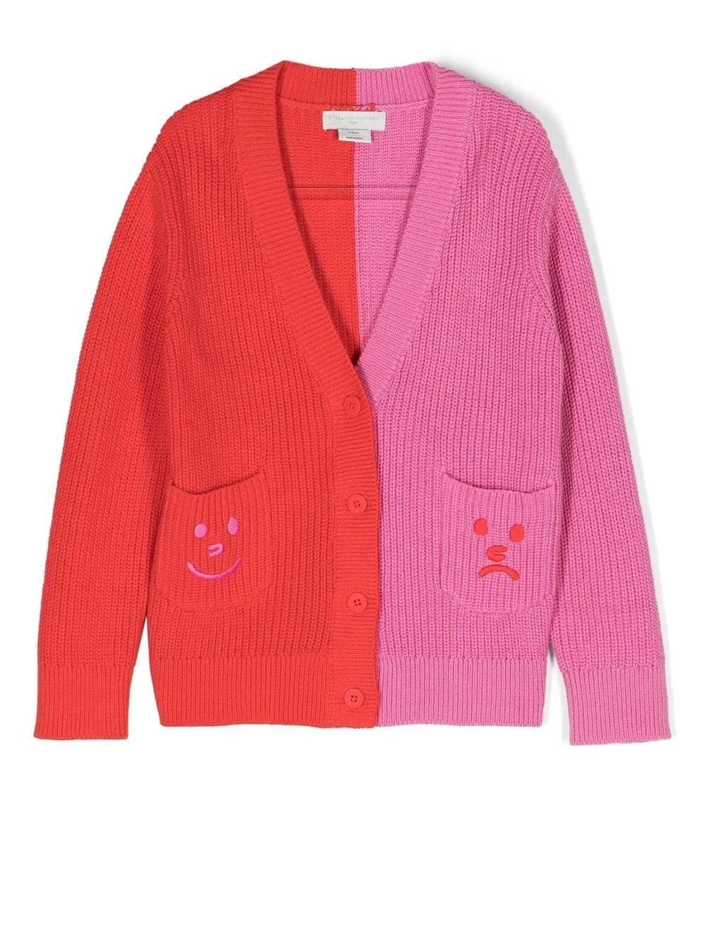 STELLA MCCARTNEY BICOLOR KNIT CARDIGAN