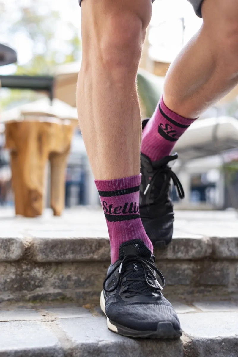 Stellies Socks in Crimson Crush-Dye