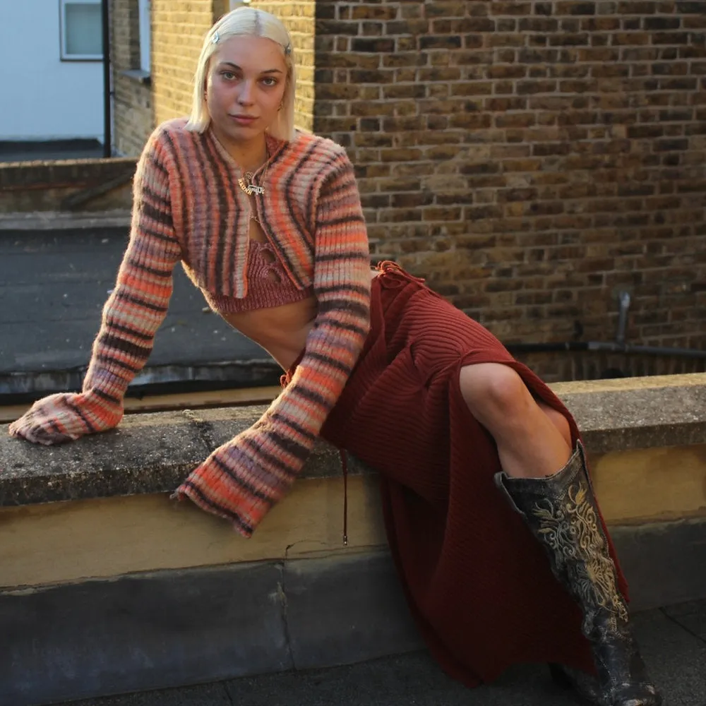 Striped Bolero - Topaz