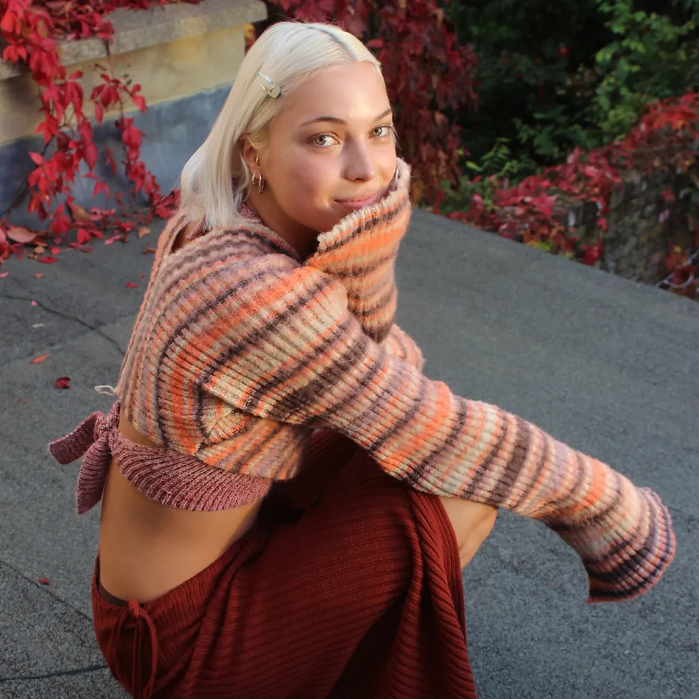 Striped Bolero - Topaz