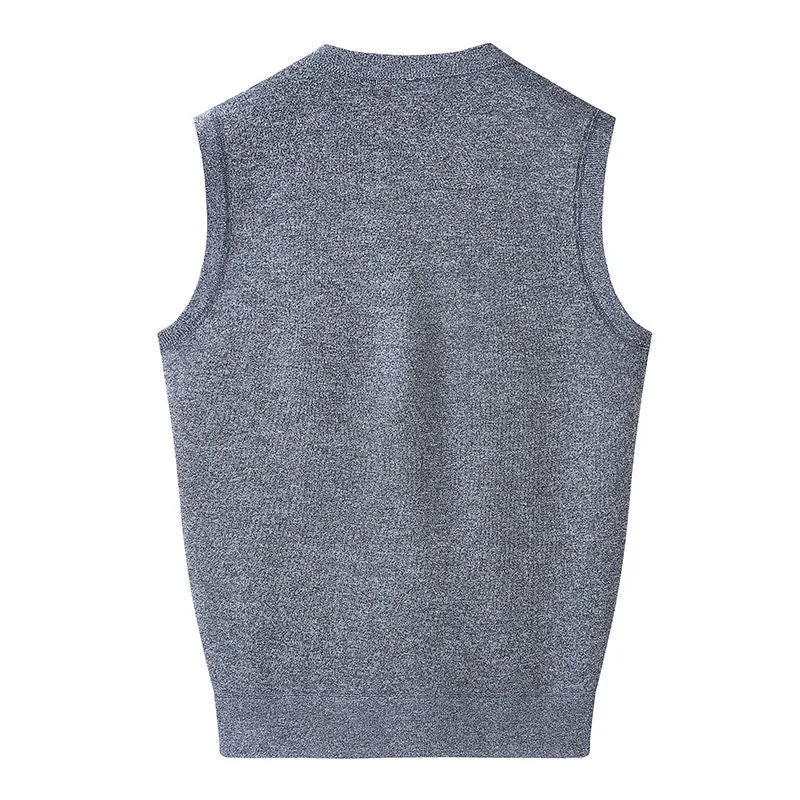 Sweater Cardigan Sleeveless Vest for Men