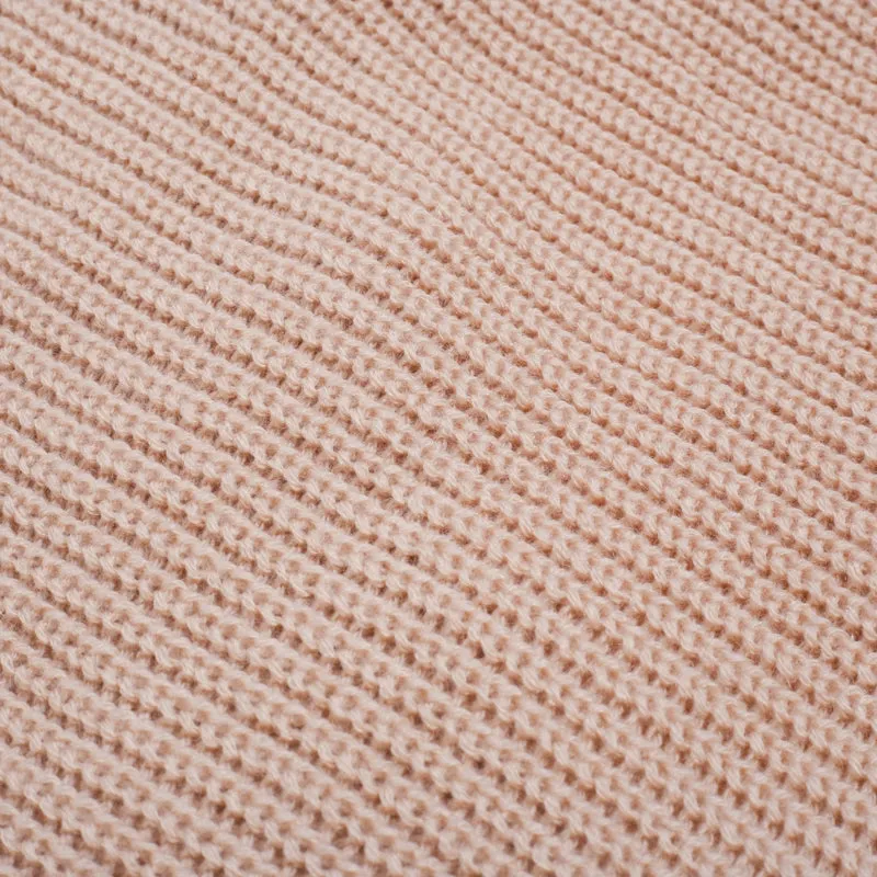 V-Neck Cross Knitting Sweater Dress | Long Sleeve Pullover
