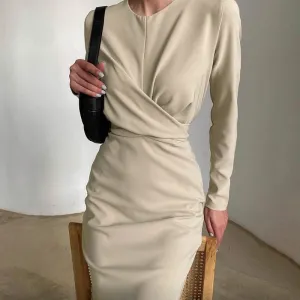 Winter Formal Dresses Fashion Pleated Dress