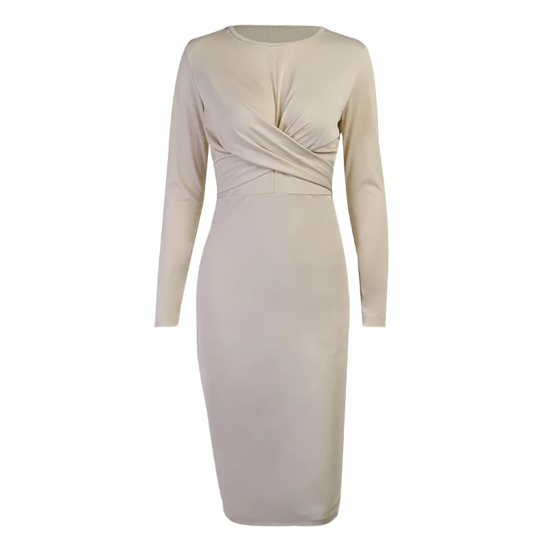 Winter Formal Dresses Fashion Pleated Dress