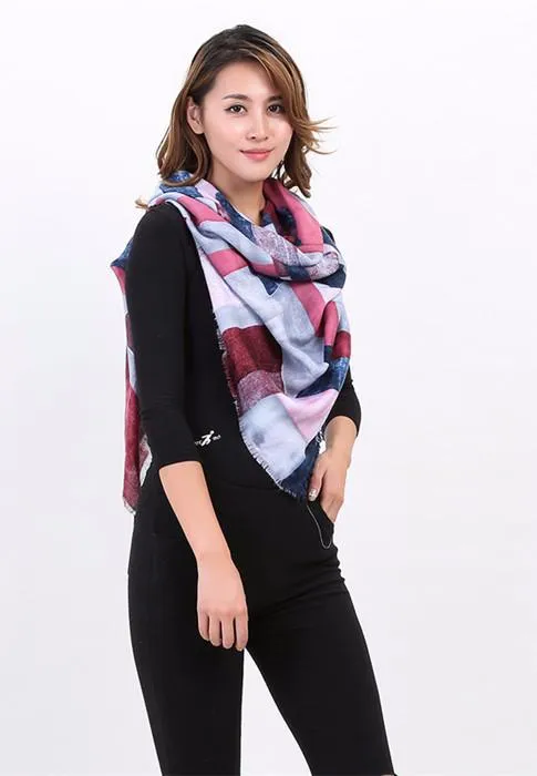 Winter Women's Square Cashmere Warm Soft Scarf
