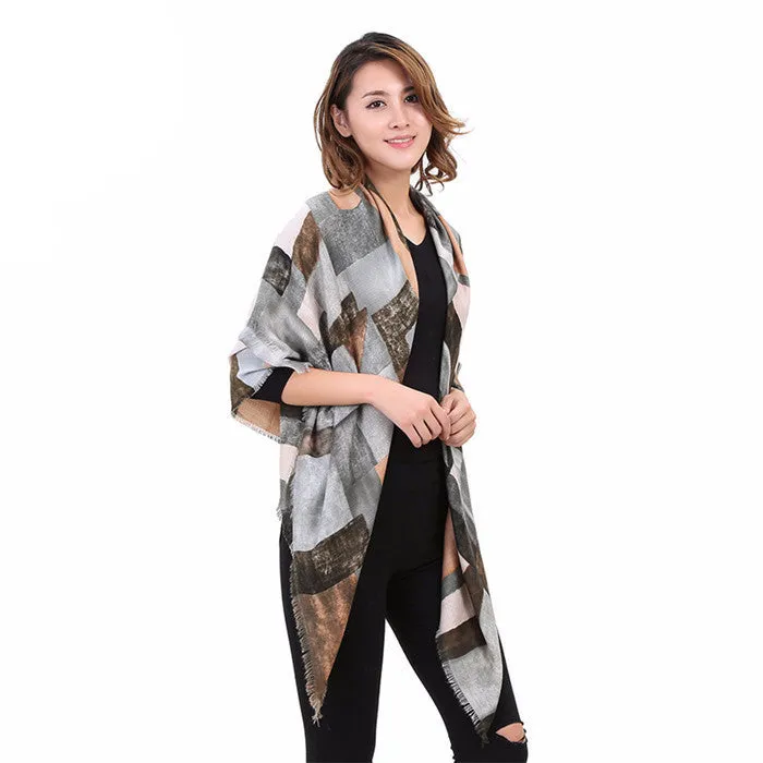 Winter Women's Square Cashmere Warm Soft Scarf