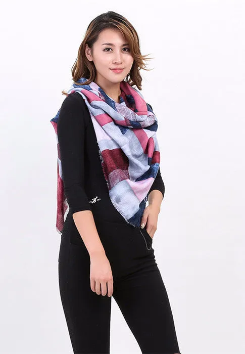 Winter Women's Square Cashmere Warm Soft Scarf