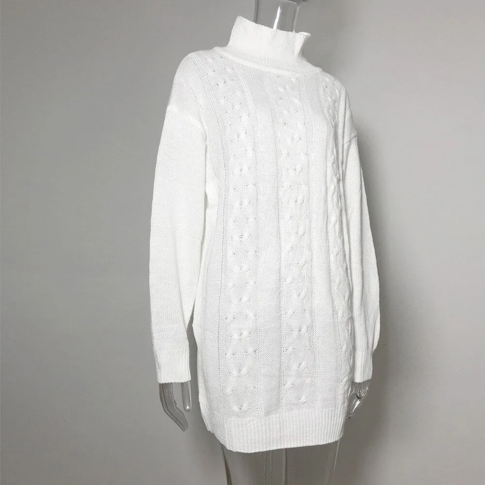 Women's Autumn/Winter Casual Slim Warm Sweater Dress
