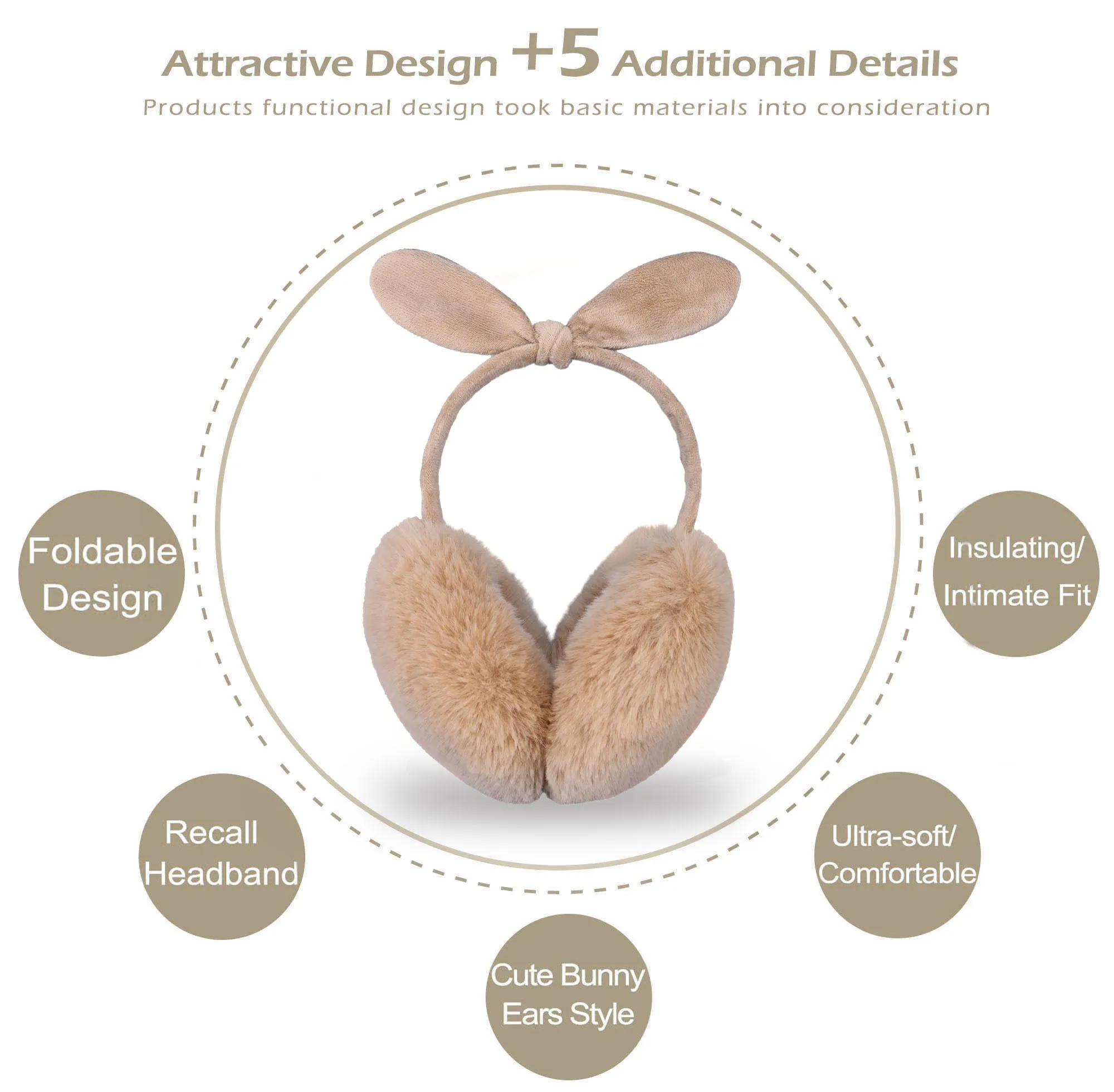 Women's Winter Warm Ear Warmers Outdoor Earmuffs
