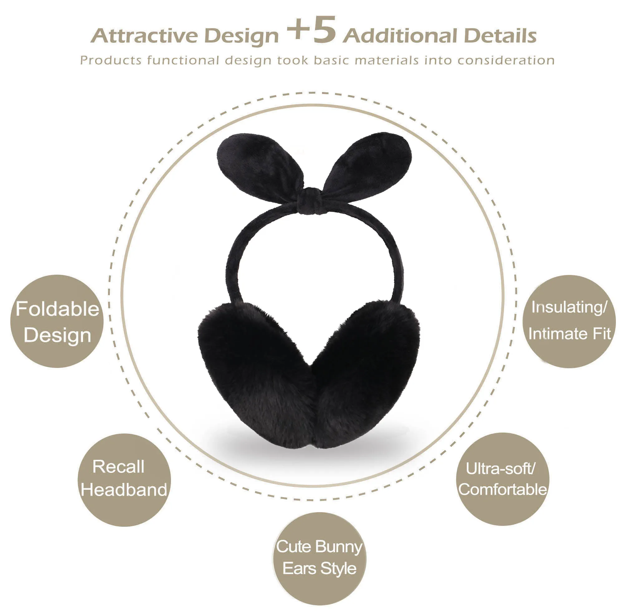 Women's Winter Warm Ear Warmers Outdoor Earmuffs