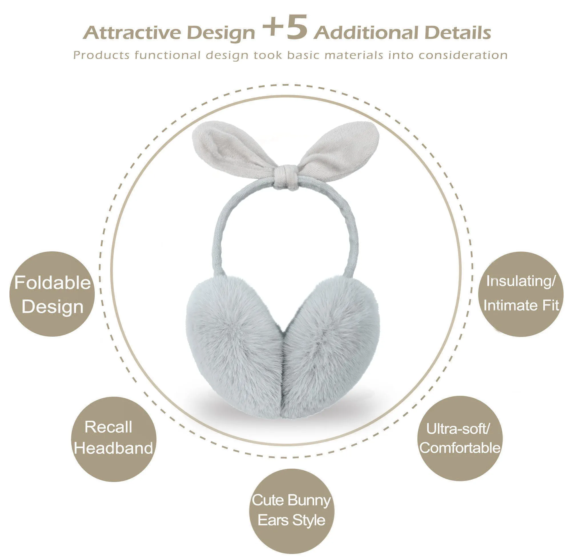 Women's Winter Warm Ear Warmers Outdoor Earmuffs