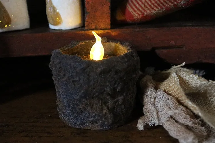 Wool Heart Mittens with Heart Candle Winter Gathering