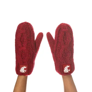 ZooZatz crimson knit mittens